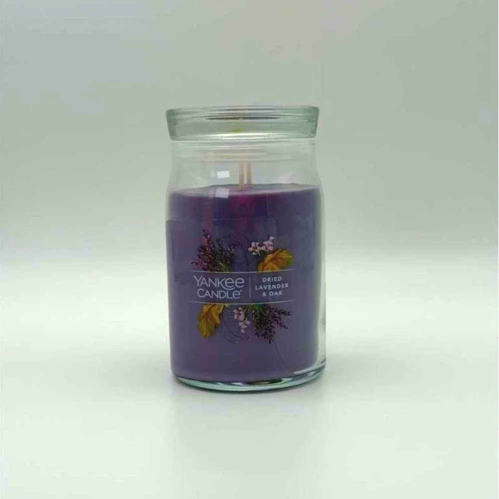 Yankee‎ Candle Dried Lavender & Oak Signature Large Jar - 20 oz 2-Wick - NWT
